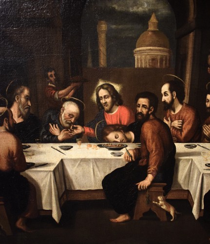 Paintings & Drawings  - Last Supper - Late 16th century Hispano-Flemish Master